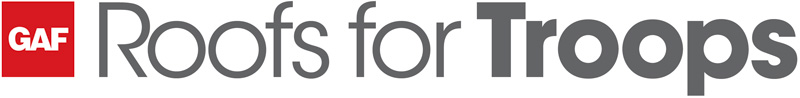 gaf roofs for troops logo