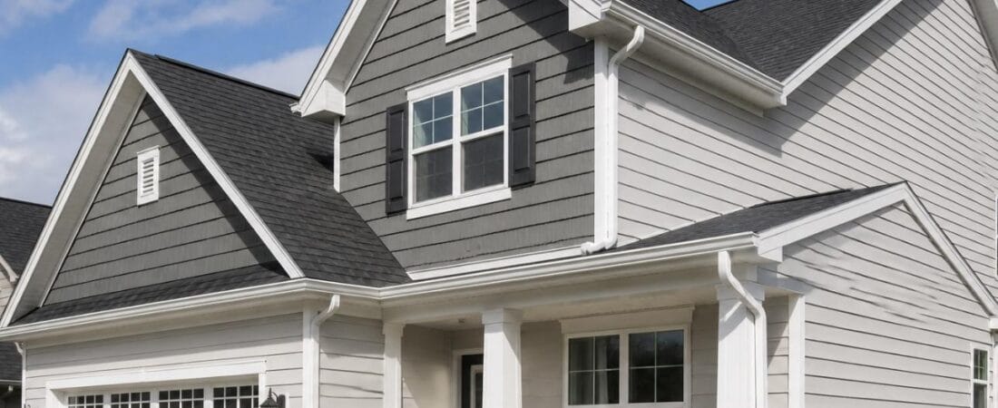 Clogged gutters damaging a roof
