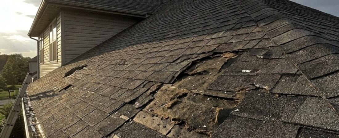 Insurance adjuster storm damage Capital Roofing and Exteriors Insurance adjuster inspecting roof storm damage
