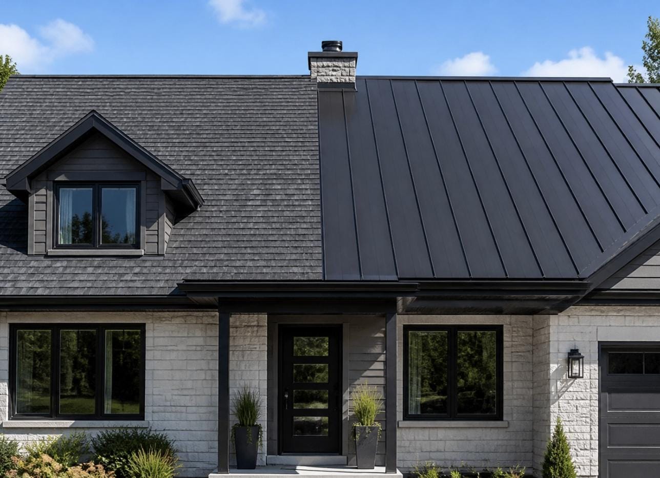 Metal roof vs asphalt shingle roof
