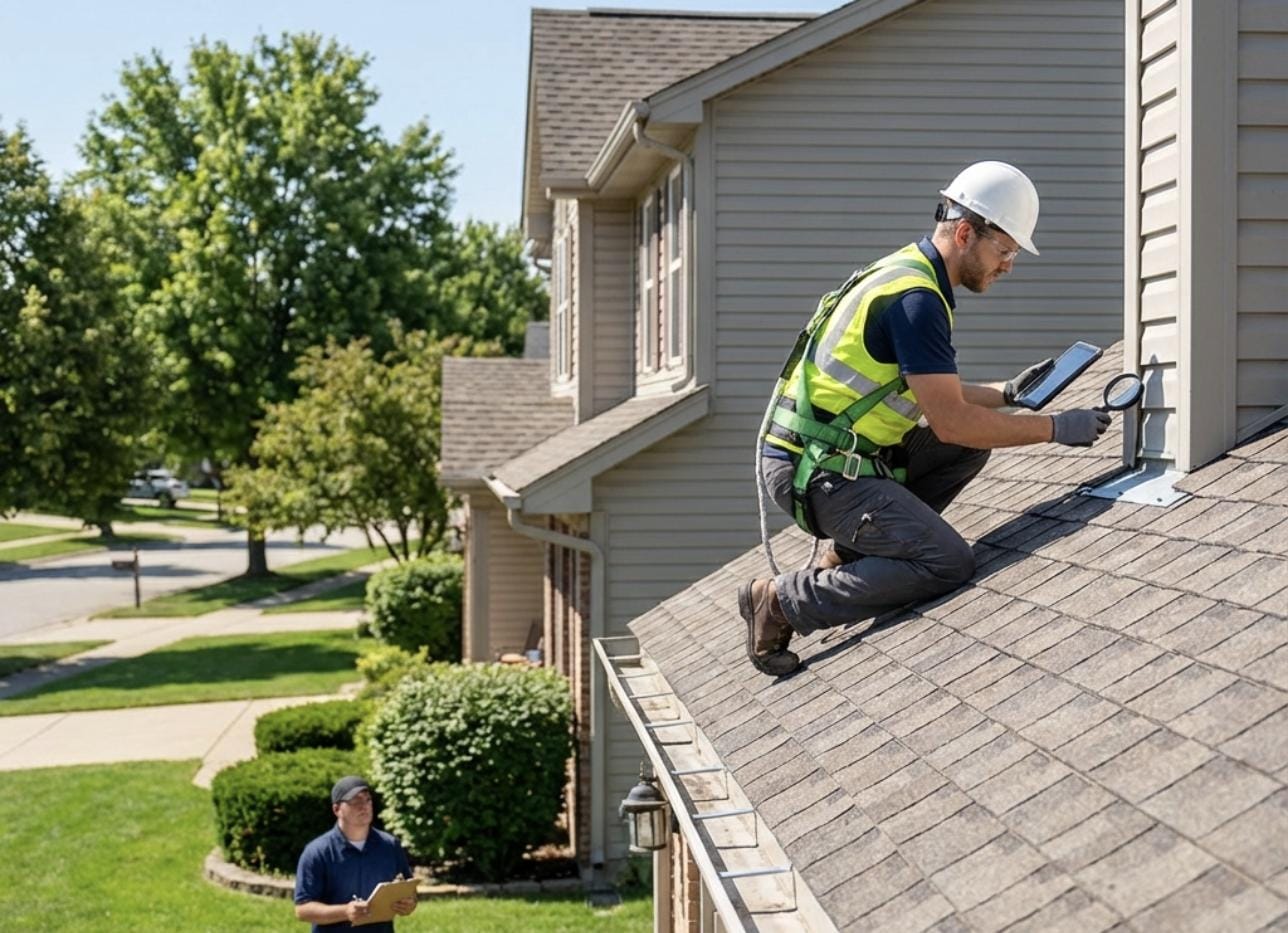 Professional roof inspection