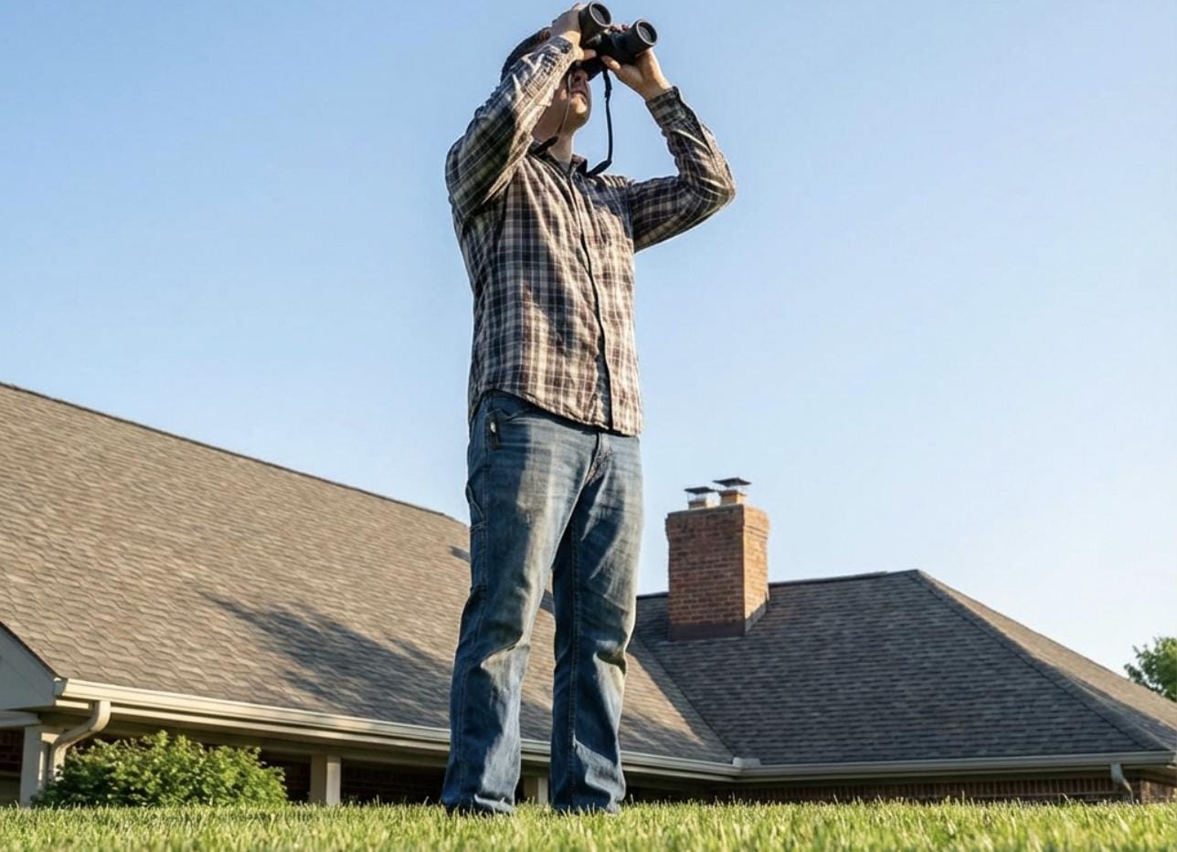 Spotting roof problems from the ground
